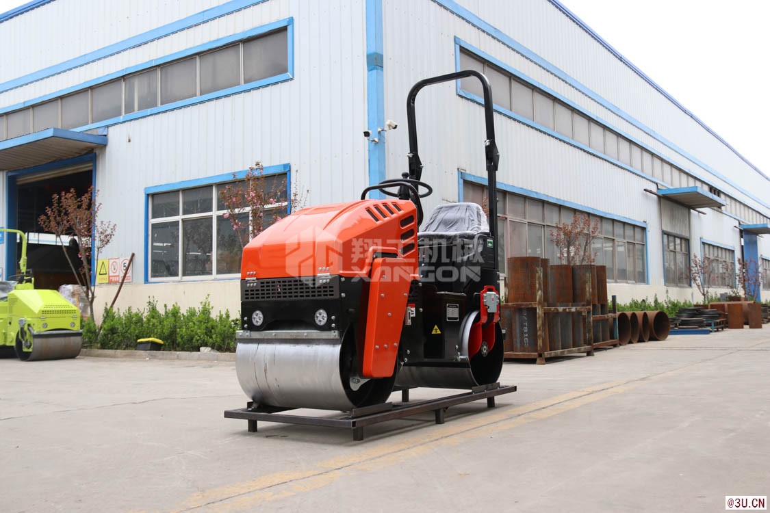 座駕壓路機震動式雙鋼輪一噸壓路機廠家