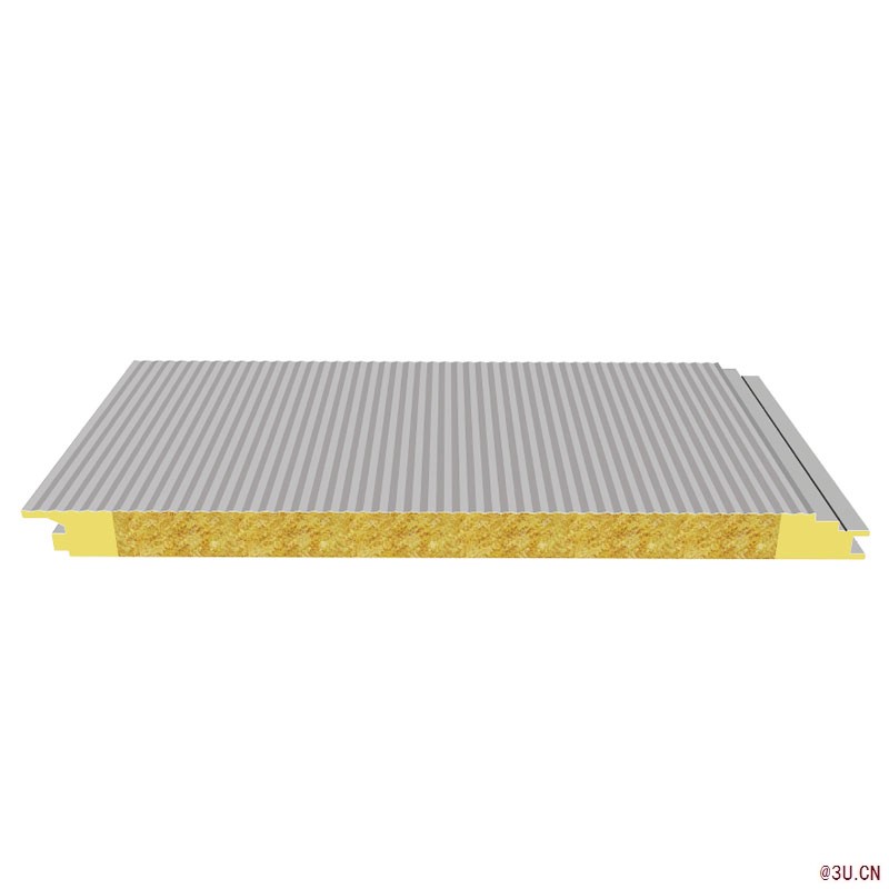 金屬防火巖棉復合板 彩鋼復合板金屬絕熱夾芯板巖棉