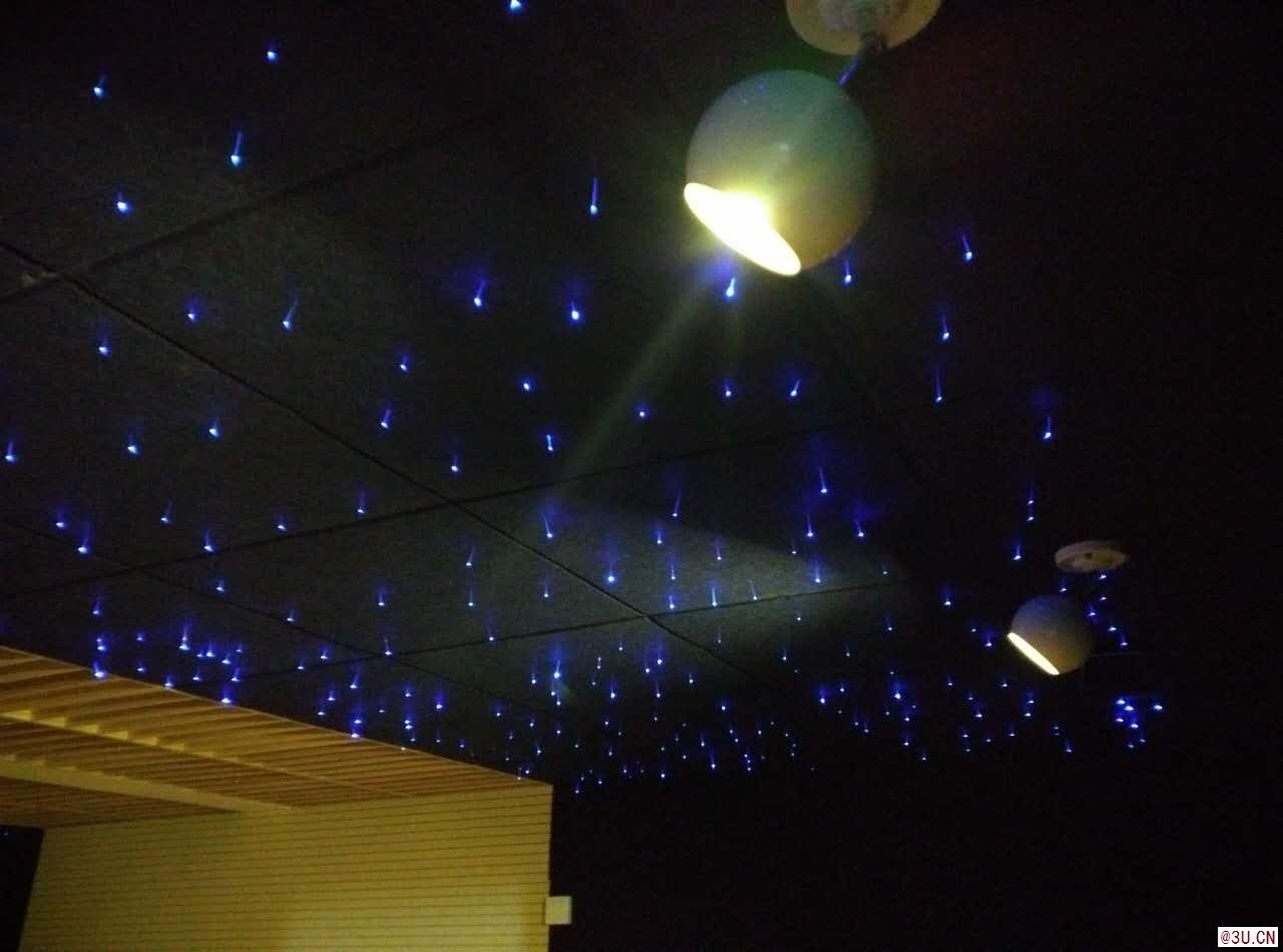 云南昭通夢幻星空頂 影音室 家庭別墅影院光纖燈吊頂