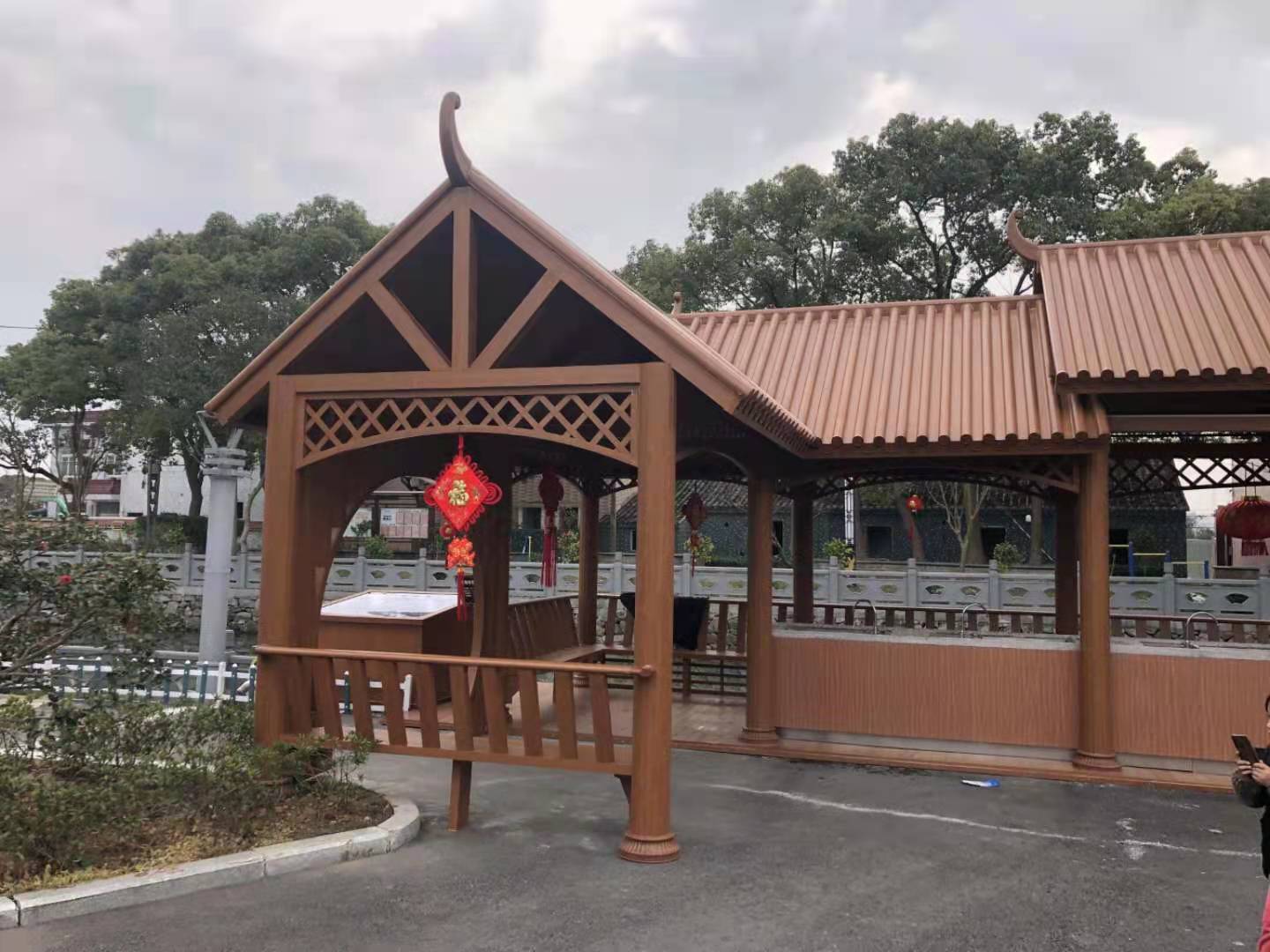 古建全鋁涼亭廠家，仿古四角涼亭廠