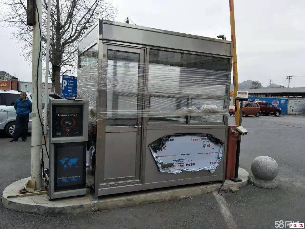 營口保安崗亭,營口輕鋼收費崗亭,樓盤真石漆崗亭設計