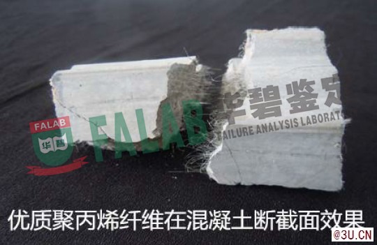 對涉案混凝土材料成分是否添加了抗裂纖維進行質量鑒定