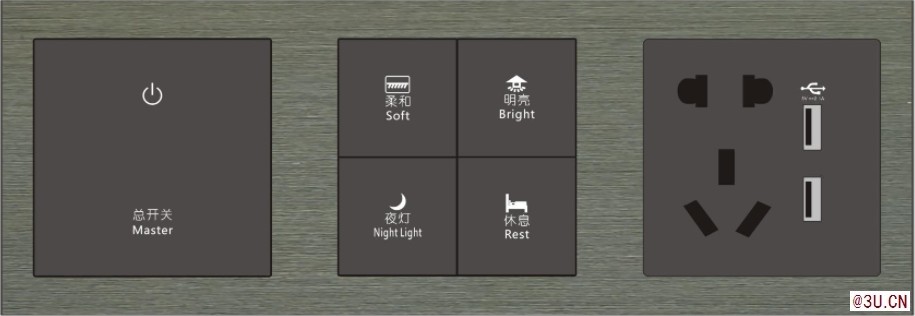 GENGET尊爵  G10A系列智能開關面板  定制開關面板